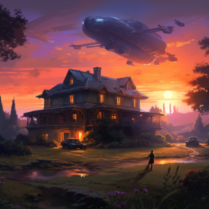 kaeshohenheim digital painting a country house futuristic atmos 3f1b1cfd 7725 49bc 8797 9aeb82a2a7d0