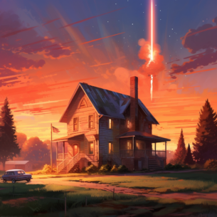 kaeshohenheim digital painting a country house futuristic atmos ec48fa20 60de 472b 96df 0481edacf562