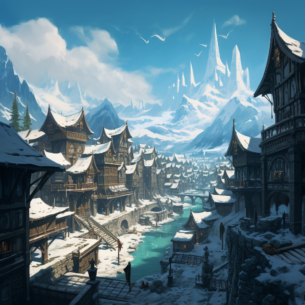 kaeshohenheim digital painting a city of the elder scrolls skyr 6b8862c4 8f88 44a7 8082 ab905957716f