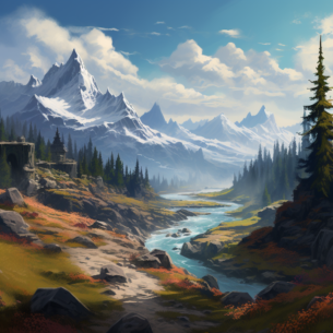kaeshohenheim digital painting a landscape of the elder scrolls f355f923 125b 471b b949 0484e71c34bb