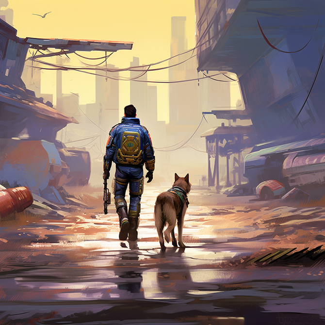 mioursmipanda artwork fallout fanart