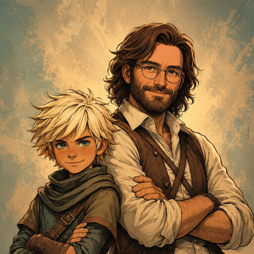 Valen Hohenheim et son fils, Norian, car Osmund est aussi une histoire de famille. mioursmipanda norian et valen t2